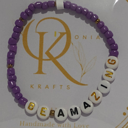 Bead Bracelet (Single)- Be Amazing